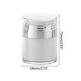 thumbnail image 2 of Botellas con bomba sin aire Lingouzi, envases de crema al vacío, envases de cosméticos para maquillaje al vacío, envases de cosméticos para cremas faciales, lociones y cremas simples., 2 of 2