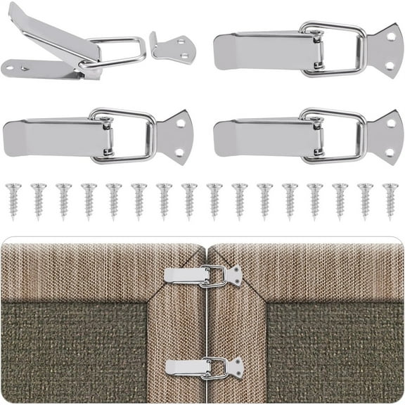 34 Pack Sectional Couch Connector with Screws,Tutuviw Sectional Furniture Connectors Tool,Couch Connector for Sectional,Sectional Connectors Modular Straps Tool for Connecting Sectional Sofa