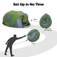 thumbnail image 6 of 4 Person Easy Pop up Tent Automatic Setup 2 Doors-Instant Family Tents for Camping Hiking & Traveling, 6 of 7