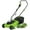 Green, variant on Dkeli 13 Electric Lawn Mower 12 Amp Adjustable Cutting Height Corded Push Grass Cutter