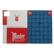 Master Pool Cue Chalk - Gross 144 Pieces - Blue