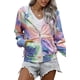thumbnail image 2 of Sudadera con capucha informal con cremallera completa para mujer, cómoda sudadera holgada de manga larga, chaqueta de color sólido con bolsillos, 2 of 5