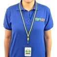 thumbnail image 4 of 25 Pack Vertical ID Name Badge Holders with Lanyards (Business Card Size) by Specialist ID (Yellow), 4 of 5
