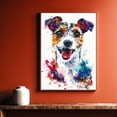 thumbnail image 5 of Russell Terrier Canvas Wall Art, Modern Cute Colorful Russell Terrier Canvas Dog Art Pictures Wall Decor for Kids Bedroom Decoration Unframed 8x12 inches, 5 of 5