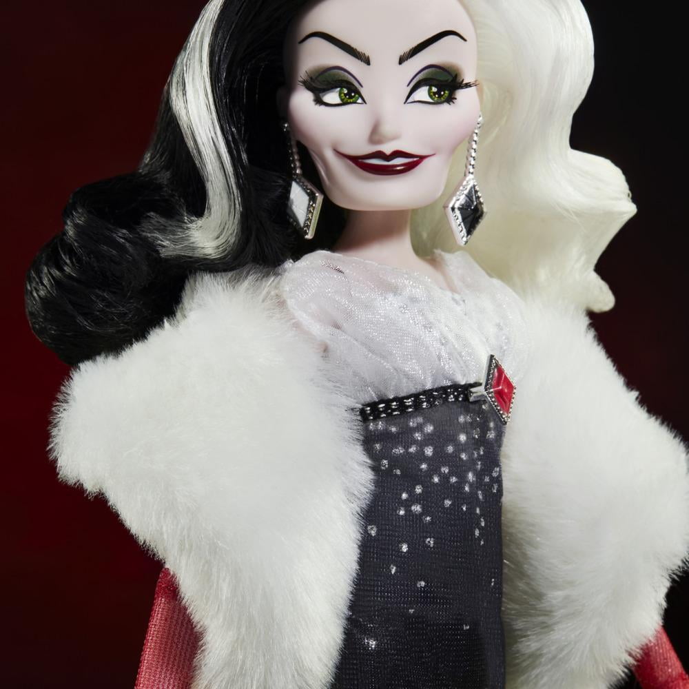 Disney Villains Style Series Cruella De Vil, Contemporary Style Fashion Doll, Collectible Toy for Girls 6 Years and Up