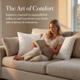 thumbnail image 4 of REGALWOVEN Set of 2 Shaggy Plush Throw Pillow Covers Couch Pillow Covers for Home Beige-1 18" x 18", 4 of 7