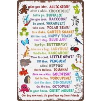 Metal Signs See You Later Alligator Poster Wall Decor for Home Bedroom Garden Clroom Decor Sign 12 X 8 INCH