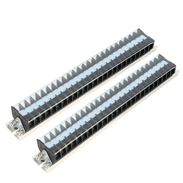 Bornier 660 V 15 A, double rangée, couvercle anti-poussière, bloc barrière métallique polyvalent et sûr pour diverses industries T1525