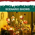 thumbnail image 2 of Christmas Modeling Lamp Santa Claus Christmas Tree Snowman Battery Powered with Suction Cup Decoration Hanging Lamp Marquee Light for Christmas Home Party Window, 2 of 9
