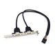 thumbnail image 1 of 9 Pin to Dual USB2.0 Baffle Extension Cable USB 2.0 Back Panel Expansion Cord, 1 of 5
