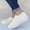 White, variant on Tawop Womens Tennis Shoes Running Slip On Casual Comfort Flat Sneaker Breathable Mesh White Size 6