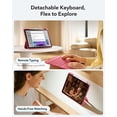 thumbnail image 4 of Funda con teclado ESR para iPad de 11 pulgadas de décima generación con panel táctil, color rosa, 4 of 9