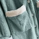 thumbnail image 4 of Batas de franela de invierno para mujer, de manga larga, gruesas y cálidas, con capucha larga y camisón, pijamas cálidos., 4 of 9