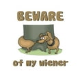 thumbnail image 3 of CafePress - Beware Of My Wiener Women's Light Pajamas - Women's Short Sleeve Print T-Shirt and Pants Light Cotton Pajama Set, 3 of 7