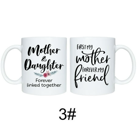 

11oz Mother and Daughter Mug with Large Capacity Ceramic Coffee Cup Mom Gift from Daughter Birthday Mothers Day 3#
