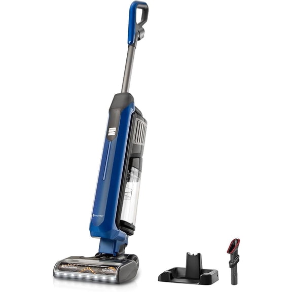 Kenmore CU5001 Litening Cordless Upright Vacuum with Lift-Up & Hair Eliminator Nozzle, Brushless Motor, HEPA Filter & LED Display for Low-Pile Carpets, Rugs, Hard Floors & Pets, Blue