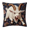 thumbnail image 3 of 1pc Pillow Covers - Screaming Goat Soft Protector, 45*45 cm Square, Hilarious Animal Graphic, Couch Decoration, Living Room Sofa Cushion Covers, Spring Pillow Covers (L), 3 of 5