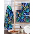 thumbnail image 2 of Easter Blue Eggs Kitchen Dish Towels for Drying Dishes Set of 3, Spring Floral Polka Dot Black Waffle Weave Microfiber Hand Tea Bathroom Towels Quick Dry & Absorbent Towel 15.7x23.6, 2 of 7