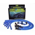 thumbnail image 1 of Taylor Cable Spark Plug Wire Set 64671 High Energy Custom; Pre Assembled; Blue; 8 Millimeter Diameter; Silicone; Resistor Core; Socket Distributor End; 350 Ohms Per Foot Resistance, 1 of 4