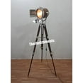 thumbnail image 2 of Designer Royal Nautical Wooden Spot Light Flap Chrome finish Tripod Stand, 2 of 4