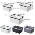 thumbnail image 4 of Maytalsory Solution de Rangement Premium et Emboîtable pour Panier de Rangement de Bureau Largement Gris mini 1Set, 4 of 6
