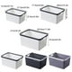 thumbnail image 3 of Yuarrent Solución para ahorrar espacio, cesta de almacenamiento anidable para guardar cubiertos de forma ordenada, caja de almacenamiento Almacenamiento y organización del hogar blanco s, 3 of 6