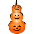 thumbnail image 2 of Costway 6FT Halloween Inflatable Stacked Pumpkins w/ LED Lights Blow Up Yard Decoration, 2 of 9