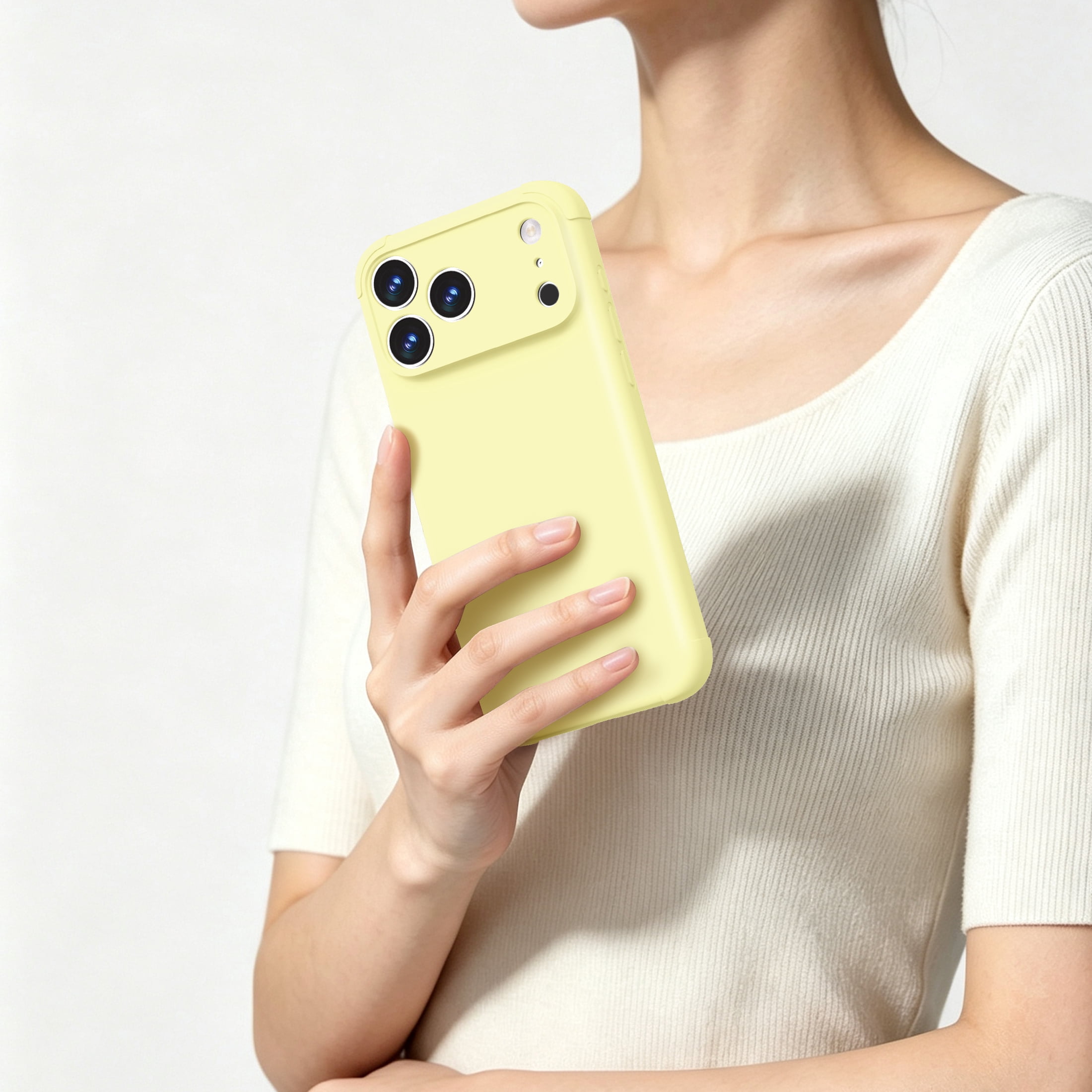 onn iPhone 18 Pro Max and iPhone 17 Pro Max Phone Case with MagSafe, Yellow