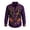 Dark Purple, variant on Halloween Tee Shirts Mens Day Of The Dead Shirt Long Sleeve Halloween Mexican Floral Button Down Casual Party Shirts for Guys