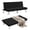Black - Fabric, variant on ASINMAK Convertible Sofa Bed, Minimalist Solid Print Fabric Loveseat Futon Bed with Breathable Chenille, Metal Legs, and Adjustable Lounge - Black