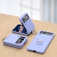 thumbnail image 5 of Samsung Galaxy Z Flip 4 Case Shockproof Heavy Duty Protective Cover with Ring Phone Case for Galaxy Z Flip 4 5G-Purple, 5 of 7