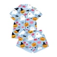 thumbnail image 5 of jiaxiM Womens Pajama Set, Halloween Pjs, Womens Halloween Pajama Sets, Pumpkin Print 2 Piece Outfit, Short Sleeve Top And Shorts, Lightweight Summer Loungewear Sleepwear, 5 of 5