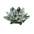 thumbnail image 4 of Birdeem Colored Crystal Glass Lotus Candle Tea Lamp Holder Buddhist Candle, 4 of 8