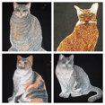 thumbnail image 3 of Custom Cat Portraits[Hyena Brown Cat ] Embroidered Iron On/Sew patch [4.5" x 3]], 3 of 3