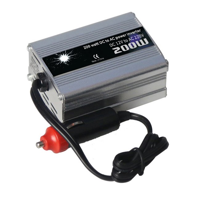 Convertidor Inversor De Corriente Para Coche De 200 W, Cc 12 V A Ca 220 V, Potencia De Onda Sinusoidal Modificada Con Salida Usb De 5 V Noticed VI007352-00