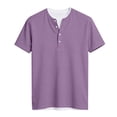 thumbnail image 6 of Kelon Ladies Tops and Blouses Short Sleeve Shirts Crew Neck Summer Loose Fit Tops Trendy Dressy Casual Work Blouses, L, 6 of 6