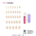 thumbnail image 5 of Kiss Glam 3D & Jeweled Press On Nails  Almond, ‘Zephyr’, Neutral, Medium Length, 32 Count, 5 of 14