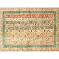 thumbnail image 1 of Ahgly Company Indoor Rectangle Contemporary Brown Gold Abstract Area Rugs, 5' x 7', 1 of 6