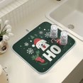 thumbnail image 4 of Yayeee Drying Mat for Kitchen Counter Dishes Microfiber Coffee Decorative Pad, Christmas Dog, 4 of 9