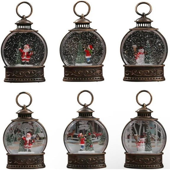 Christmas Decorations, Christmas Lantern Snow Globe, Snow Globe Christmas lanterns, Christmas Tree Decorations