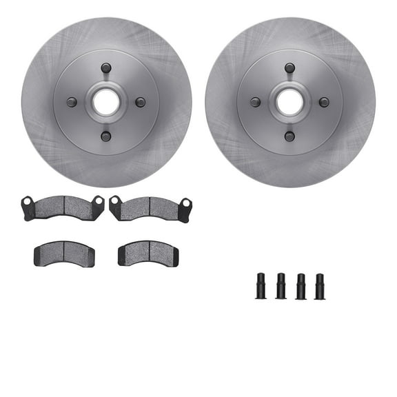 Dynamic Friction Company Front Brake Rotors with 5000 Advanced Brake Pads includes Hardware 6512-55114