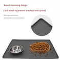 thumbnail image 4 of Primegos Pet Food Mat Large Silicone Pet Bowl Pad with Raised Edges Pet Feeding Placemat for Dogs Cats Kittens, 4 of 8