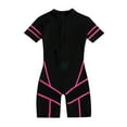 thumbnail image 1 of FhsagQ Women's Swimsuit Sets Plus Size Set Women's Color Block Rash Guard Mesh Splicing Upf 50 Surf Suit Knee Length Wetsuit Swimsuit Sets for Women with Robe L, 1 of 5