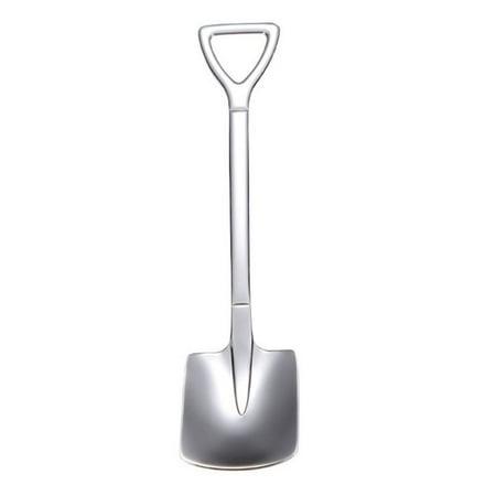 

Creative Stainless Steel Shovel Shape Coffee Ice Cream Dessert Spoon Tableware Kitchen Gadget Stirring Spoon #1