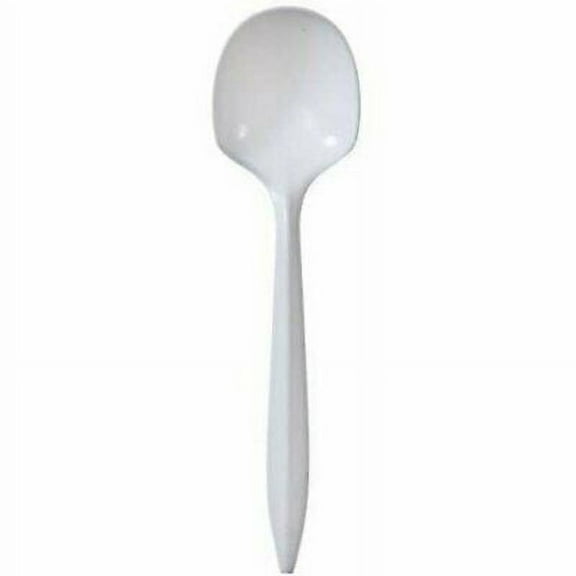 Nicole Home Collection Plastic Cutlery Teaspoons Medium Weight White Tea spoons