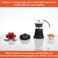 thumbnail image 3 of Aluminum Espresso Maker, 1.5L Capacity, 480W, For Ground & Whole Beans, 3 or 6 Cups, 3 of 9