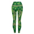 thumbnail image 4 of Hvot&aat Women's St. Patrick's Day Leggings Shamrock Stretchy Tights Yoga Pants Sports Fitness Peach Hip Stretch Pants, 4 of 7