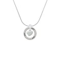 thumbnail image 2 of Delight Jewelry Silvertone Small 2-D Puffy Heart Joy Ring Charm Necklace, 18", 2 of 4