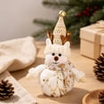 thumbnail image 6 of Light Up Christmas Reindeer Plush White Gold Reindeer Doll Christmas Plush LED Christmas Decor 8.66 Inch Tabletop Ornament for Minimalist Indoor Xmas Home Decor Christmas Gift, 6 of 6