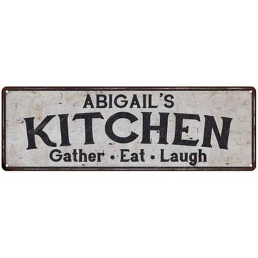 ABIGAIL's Kitchen Gift Rustic Chic Decor Gift 6x18 Sign 206180051651